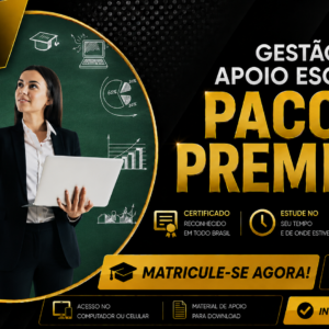 Cursos Gestão e Apoio Escolar Pacote Premium