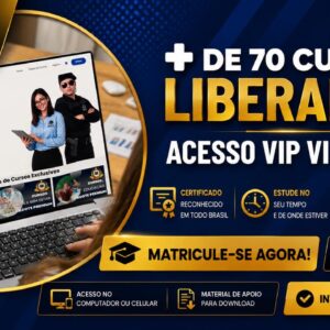 + 70 Cursos Acesso VIP Vitalício